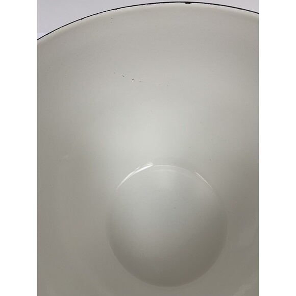 Arabia Finland Large Enamel Bowl‎ 8" Diameter Brown White Medieval MCM - Picture 4 of 7